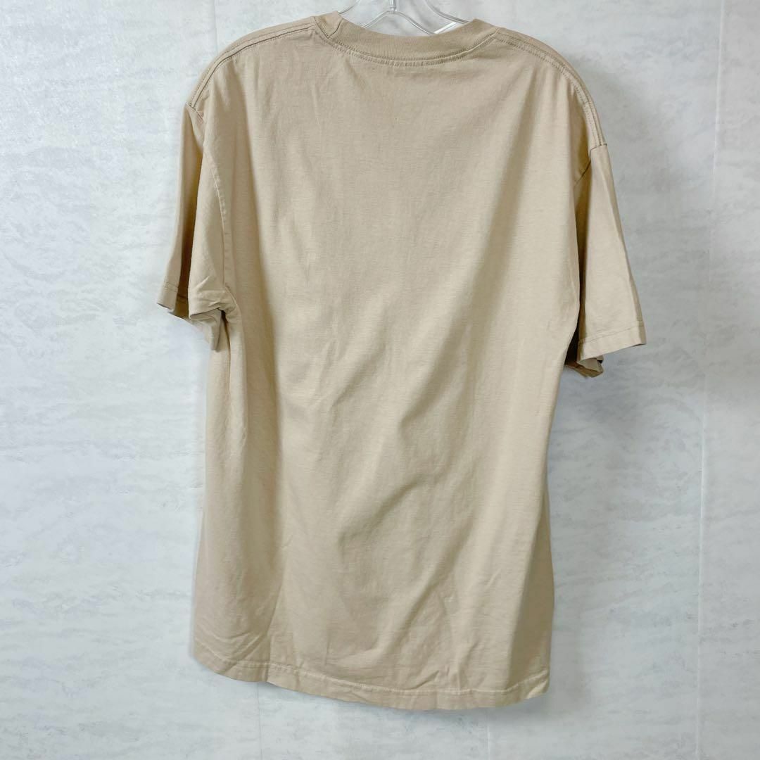 半袖Ｔシャツ　ARMY　クリーム色ベージュ　オーバーサイズＬ　メンズ　古着 メンズのトップス(Tシャツ/カットソー(半袖/袖なし))の商品写真