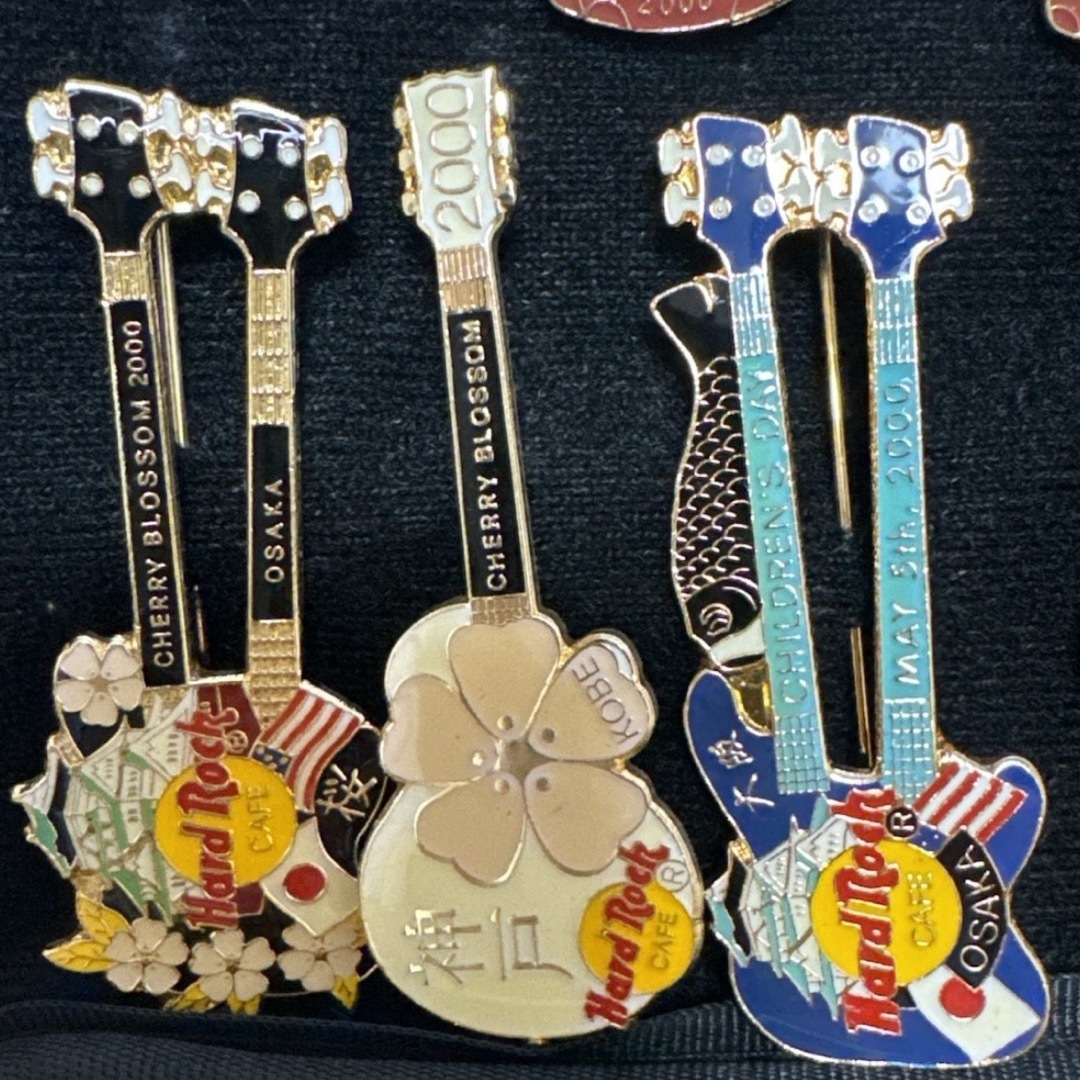 Hard Rock CAFE(ハードロックカフェ)のハードロックカフェ ギターピン(セット売り) エンタメ/ホビーのコレクション(その他)の商品写真