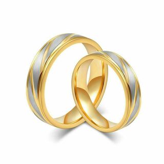 K18 ゴールド カットリング プラチナ 艶消し加工 ペアリング 結婚指輪(リング(指輪))