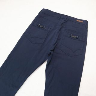 ニコルクラブフォーメン(NICOLE CLUB FOR MEN)のニコルクラブフォーメン ストレッチツイルパンツ ストレート ネイビー44 M相当(スラックス)