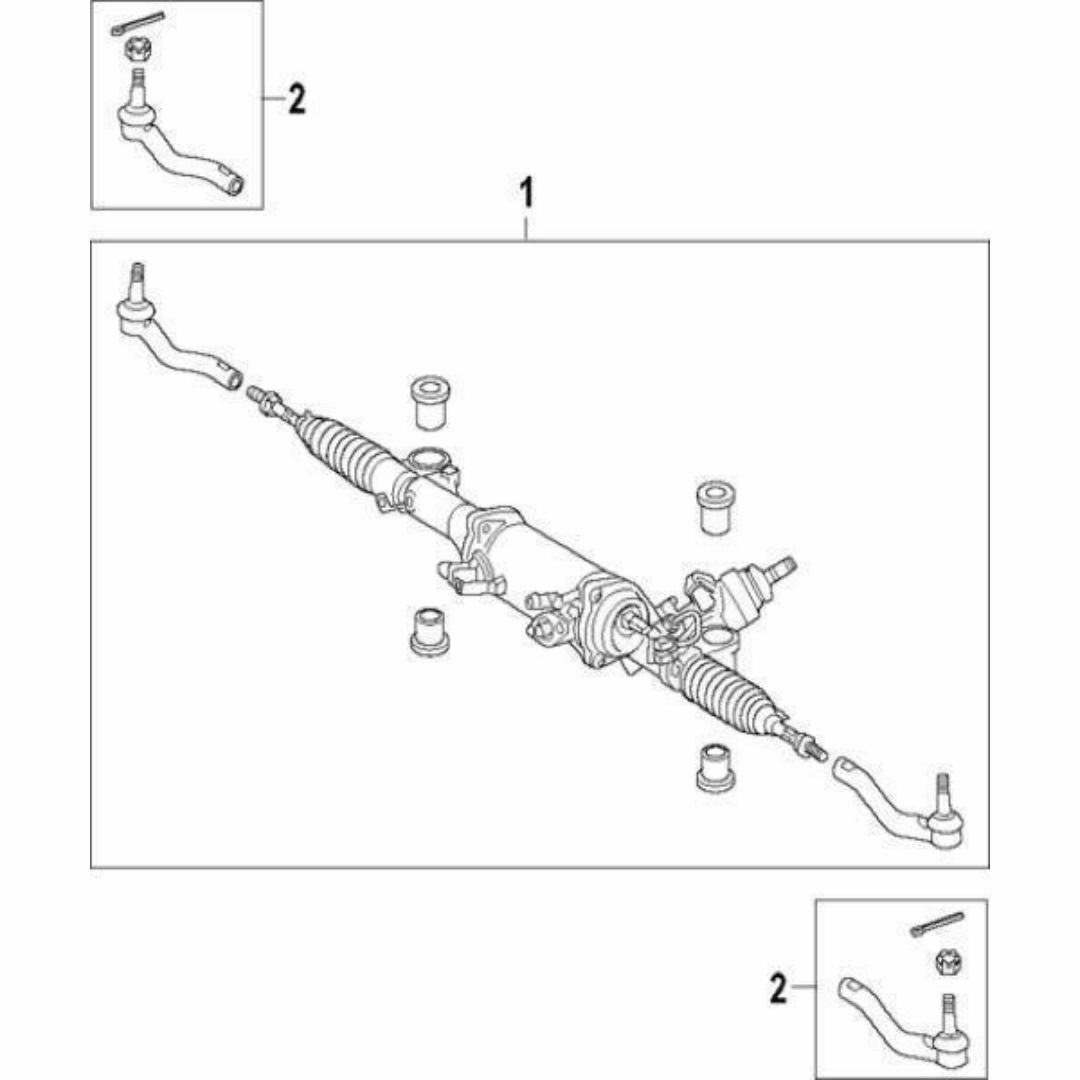 レクサス 純正 LS460 460L 600HL タイ ロッド 右 自動車/バイクの自動車(車種別パーツ)の商品写真