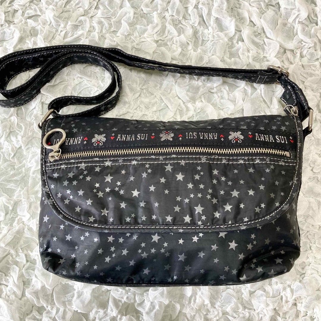 ANNA SUI(アナスイ)のANASUI アナスイ ショルダーバッグ 星柄 カップケーキ 総柄  レディースのバッグ(ショルダーバッグ)の商品写真