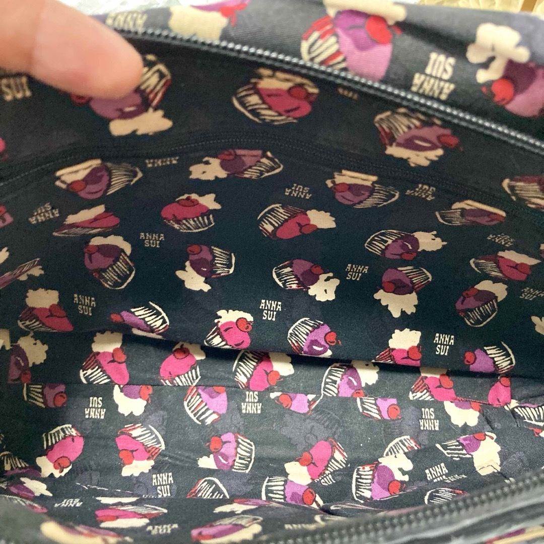 ANNA SUI(アナスイ)のANASUI アナスイ ショルダーバッグ 星柄 カップケーキ 総柄  レディースのバッグ(ショルダーバッグ)の商品写真