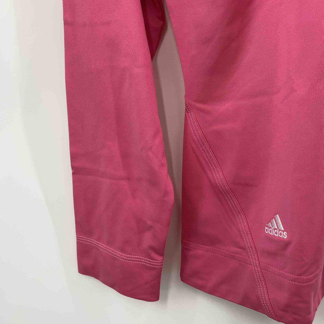 adidas(アディダス)のadidas アディダス　ピンク　襟付き　CLIMA COOL 日焼け対策　サイズМ　スポーツウェア レディース 長袖シャツ/ブラウス レディースのトップス(カットソー(長袖/七分))の商品写真