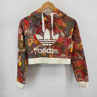 adidas - adidas（originals） アディダス（オリジナルス） レディース パーカー 花柄 ボタニカル柄 ショート丈