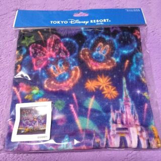 ディズニー(Disney)の[新品]🏰ﾃﾞｨｽﾞﾆｰ ﾘｿﾞｰﾄ 花火  ｳｫｯｼｭ ﾀｵﾙ 🎆✨(ハンカチ)