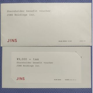 JINS - jins　ジンズ　株主優待券