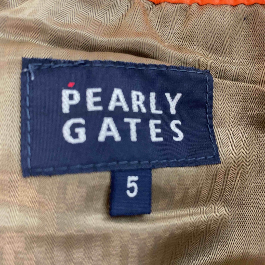 PEARLY GATES(パーリーゲイツ)のPEARLY GATES パーリーゲイツ　オレンジ　スポーツウェア　カジュアル　 ジャージ　サイズ5 メンズのパンツ(その他)の商品写真