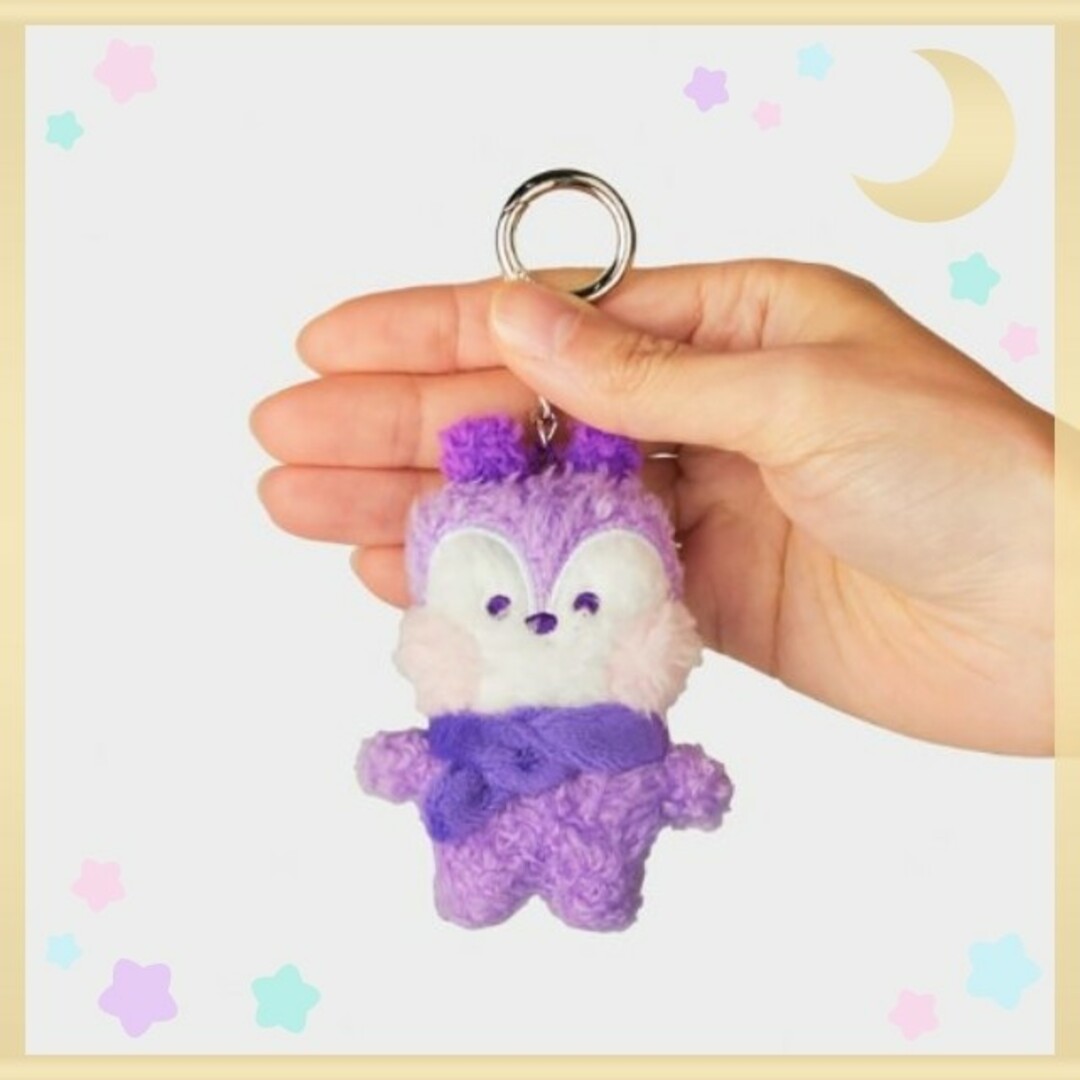 BT21(ビーティーイシビル)の✦公式✦BT21 MANG BTS J-HOPE  purple keyring エンタメ/ホビーのアニメグッズ(キーホルダー)の商品写真