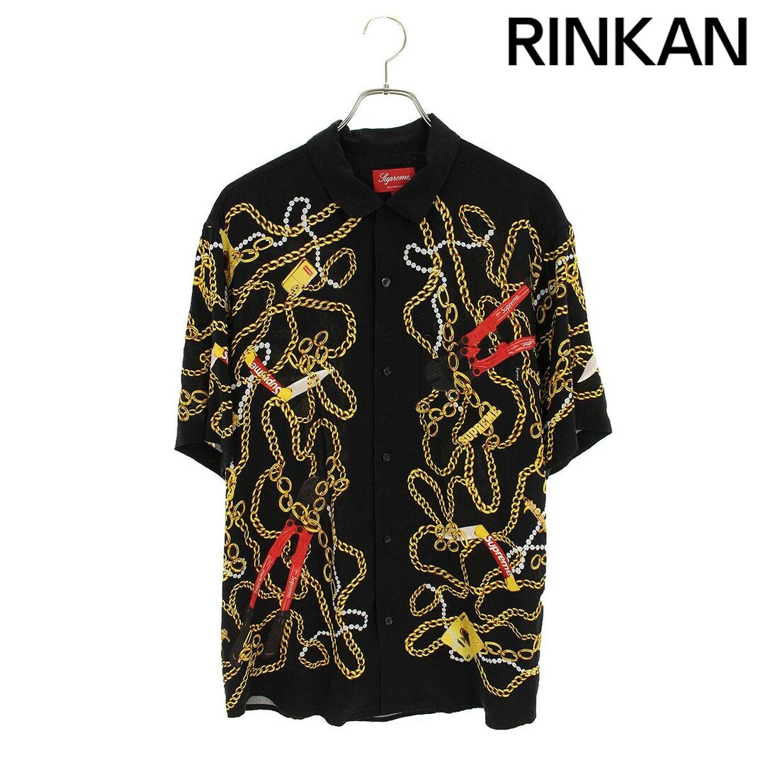 Supreme(シュプリーム)のシュプリーム  20AW  Chains Rayon S/S Shirt チェーン総柄レーヨン半袖シャツ メンズ M メンズのトップス(シャツ)の商品写真