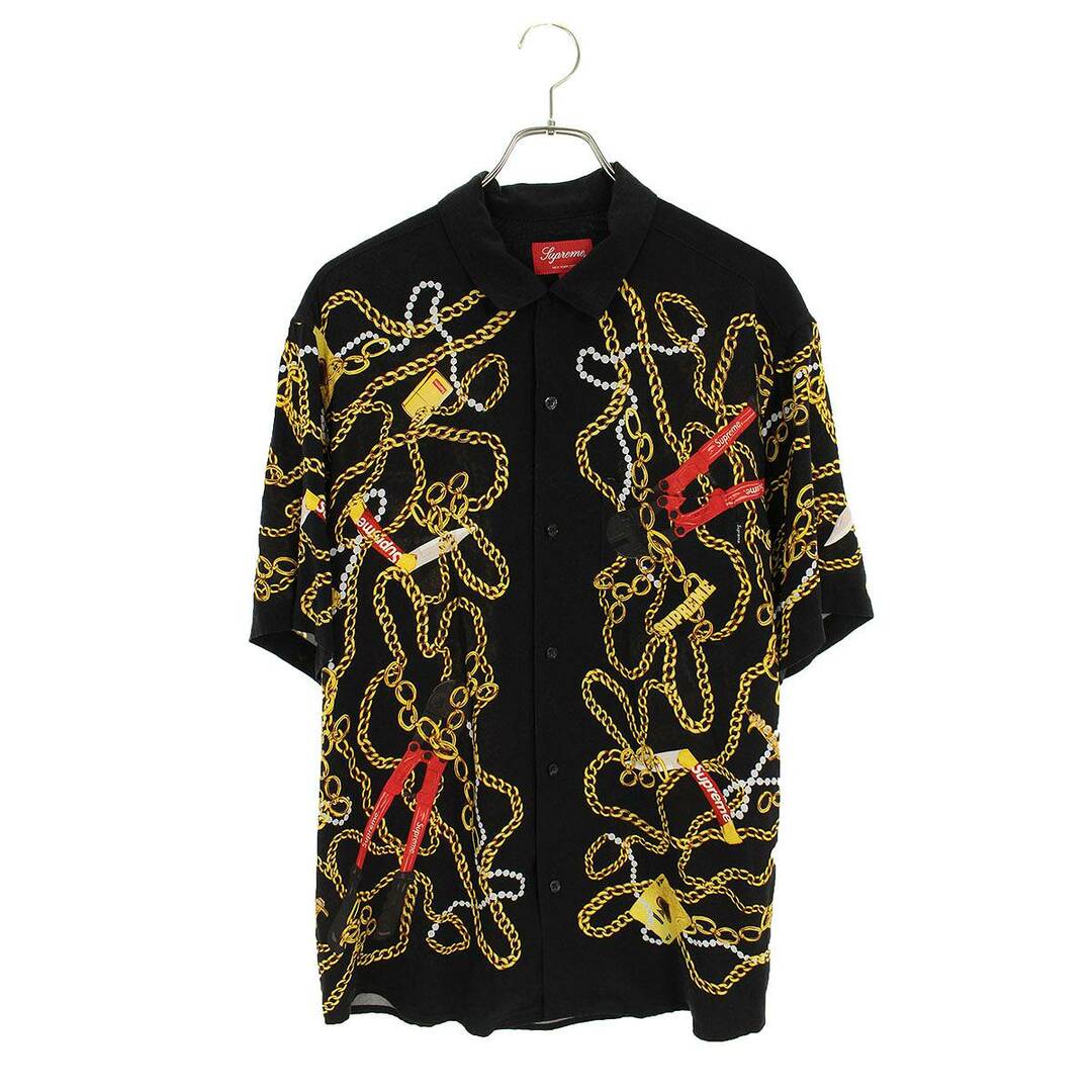 Supreme(シュプリーム)のシュプリーム  20AW  Chains Rayon S/S Shirt チェーン総柄レーヨン半袖シャツ メンズ M メンズのトップス(シャツ)の商品写真