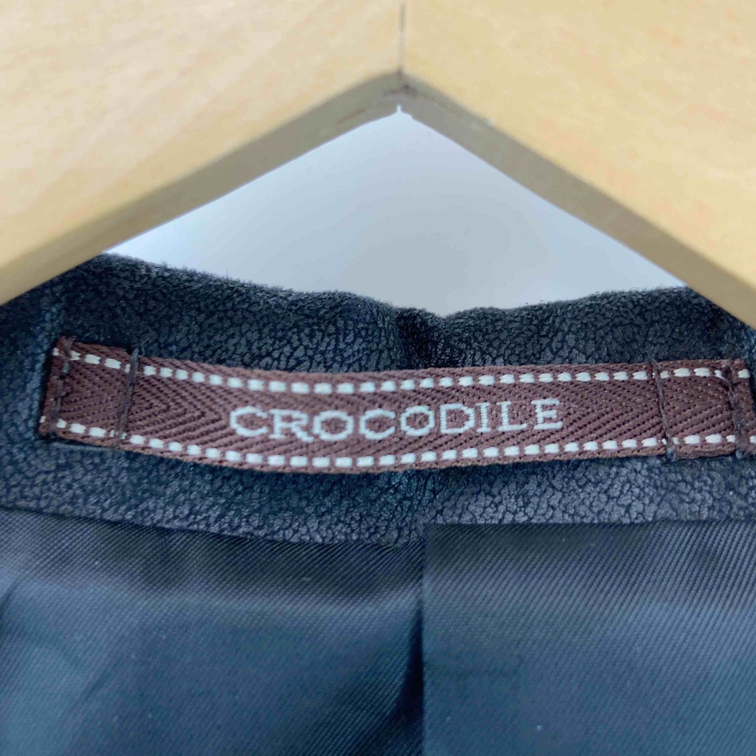 Crocodile(クロコダイル)のCrocodile クロコダイル メンズ テーラードジャケット ブラック メンズのジャケット/アウター(テーラードジャケット)の商品写真