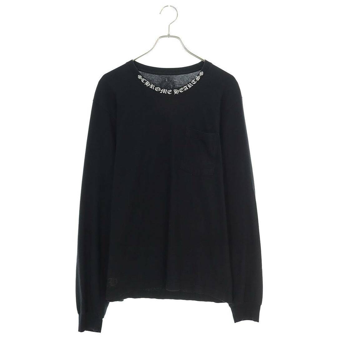 Chrome Hearts(クロムハーツ)のクロムハーツ  CH L/S /1 ネックロゴバックホースシュープリント長袖カットソー メンズ L メンズのトップス(Tシャツ/カットソー(七分/長袖))の商品写真