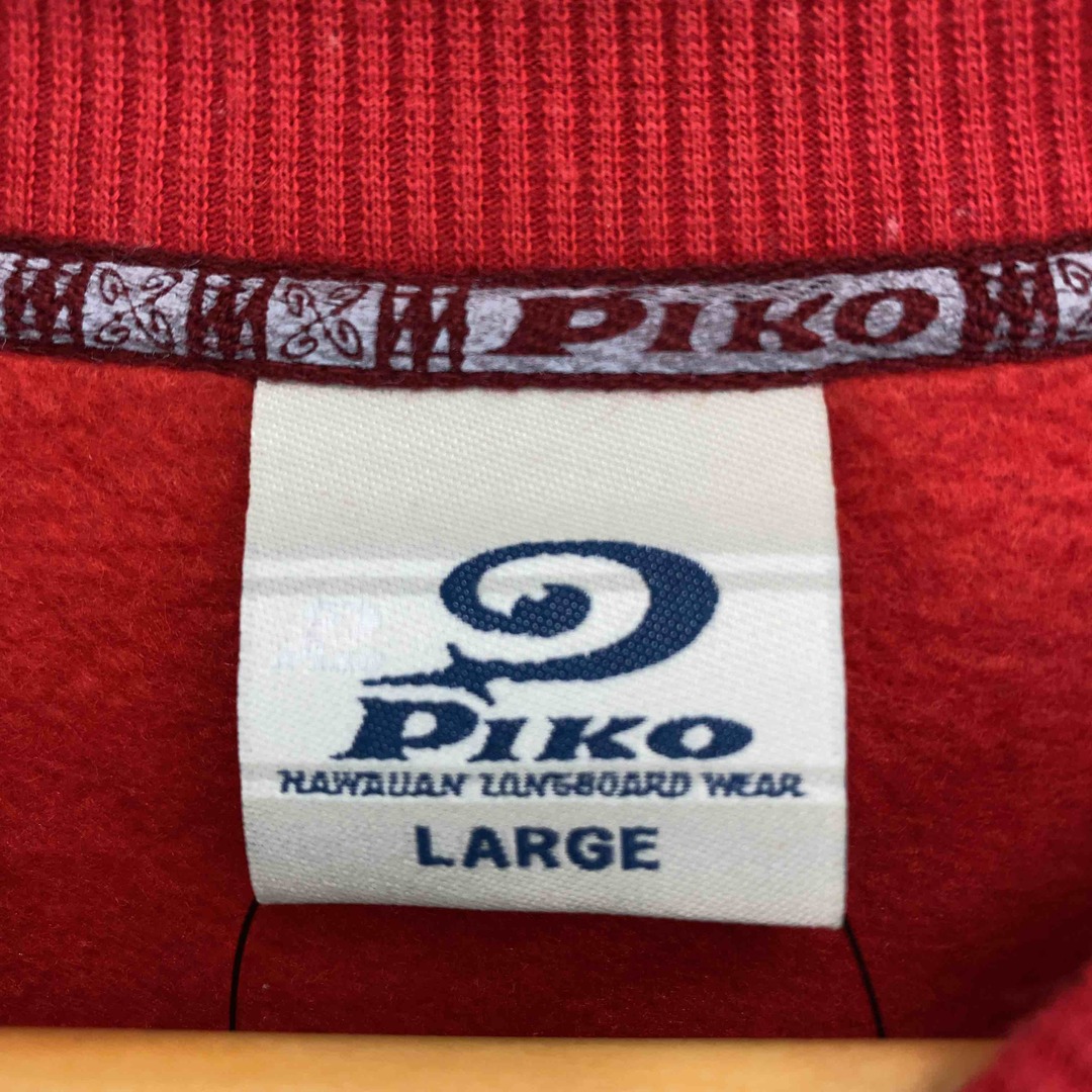 PIKO(ピコ)のPiko ピコ 赤　　サイズŁ　裏起毛　メンズ スウェット メンズのトップス(スウェット)の商品写真