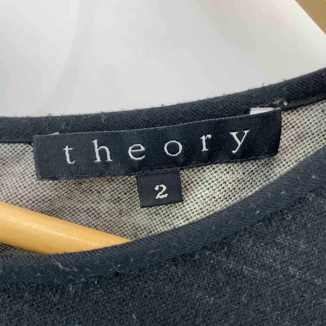 theory(セオリー)のtheory セオリー　黒系　無地　裏地無し　サイズ２　 レディース ノースリーブワンピースキャミワンピース レディースのワンピース(ひざ丈ワンピース)の商品写真