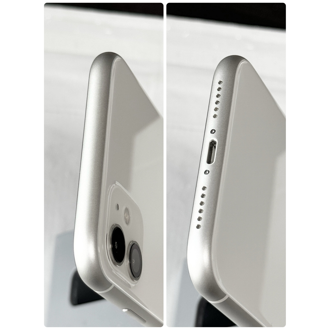 Apple(アップル)の美品　iPhone11 64GB SIMフリー ホワイト MWLU2J/A スマホ/家電/カメラのスマートフォン/携帯電話(スマートフォン本体)の商品写真