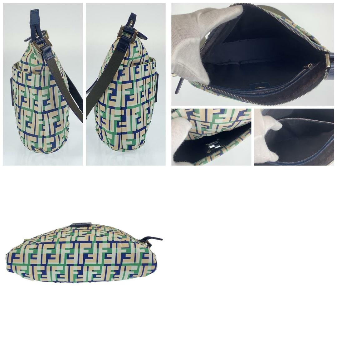 美品 FENDI フェンディ ズッカ柄 FFロゴ グリーン 緑 ピンク 美品 FENDI フェンディ ズッカ柄 FFロゴ グリーン 緑 ピンク