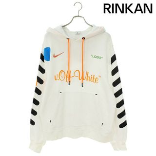 ナイキ ×オフホワイト OFF-WHITE  Football Collection Hoodie AA3257-100 フットボール ゲームシャツパーカー メンズ L