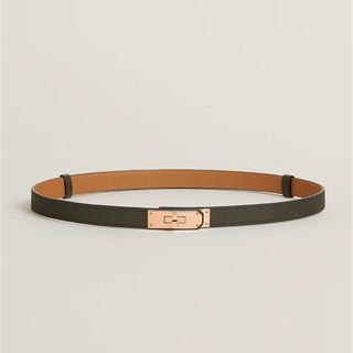 Hermes - 【新品・未使用品】エルメス ケリーベルト 18 ノアール ピンクゴールド ケリー