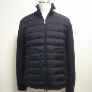 モンクレール(MONCLER)のモンクレール Cardigan Tricot ダウン メンズ 黒 XL 23年(カーディガン)