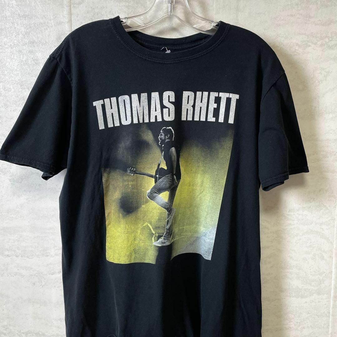 MUSIC TEE(ミュージックティー)のバンドＴシャツ　トーマスレット　USAカントリーシンガー　黒ブラック　メンズ古着 メンズのトップス(Tシャツ/カットソー(半袖/袖なし))の商品写真