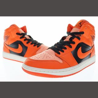 ナイキ(NIKE)のナイキ NIKE WMNS AIR JORDAN 1 MID SE ORANGE(スニーカー)