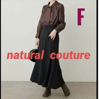 natural couture ナチュラルクチュール　袖口パールボウタイブラウス