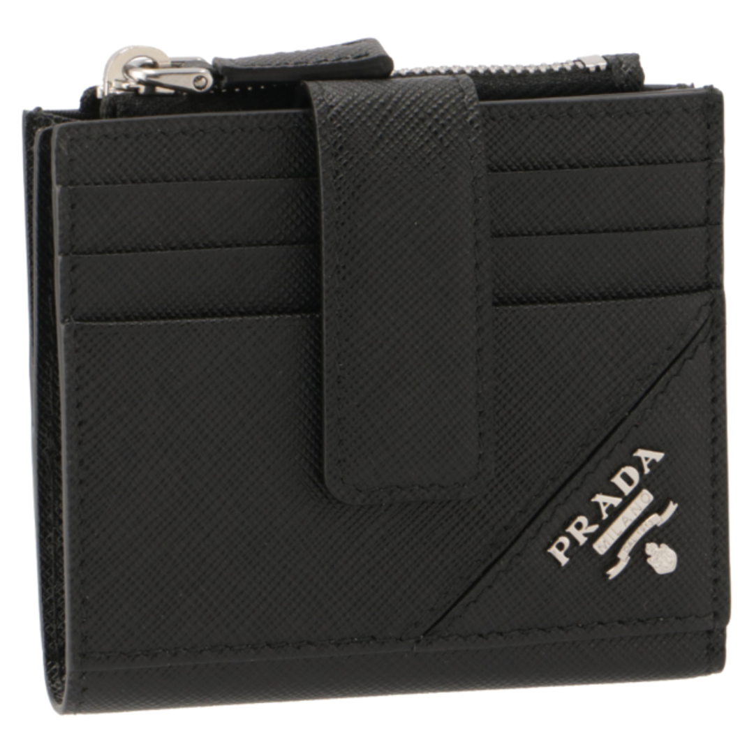 PRADA(プラダ)のプラダ/PRADA 財布 メンズ 型押しカーフスキン 二つ折り財布 NERO 2MC066-QME-002 _0410ff メンズのファッション小物(折り財布)の商品写真