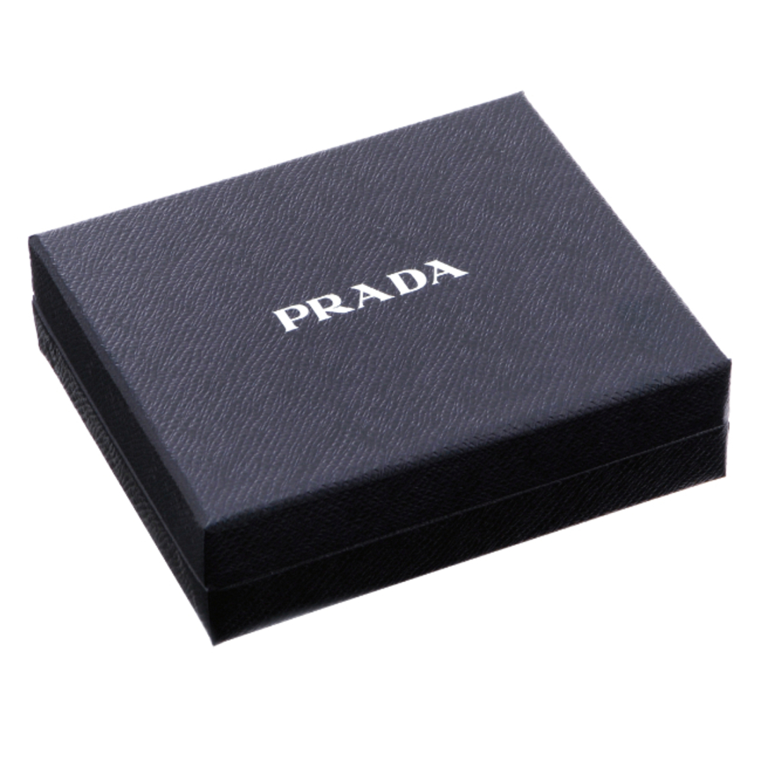 PRADA(プラダ)のプラダ/PRADA 財布 メンズ 型押しカーフスキン 二つ折り財布 NERO 2MC066-QME-002 _0410ff メンズのファッション小物(折り財布)の商品写真