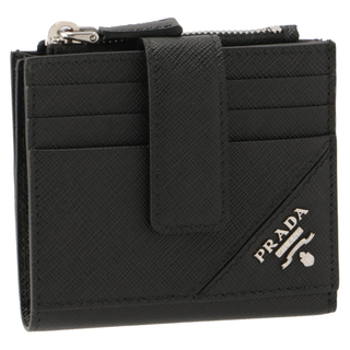 プラダ(PRADA)のプラダ/PRADA 財布 メンズ 型押しカーフスキン 二つ折り財布 NERO 2MC066-QME-002 _0410ff(折り財布)