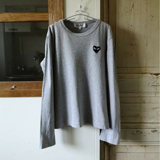 コムデギャルソン(COMME des GARCONS)のPLAY / プレイ / コムデギャルソン 長袖 Tシャツ トップス　ハートロゴ(シャツ/ブラウス(長袖/七分))