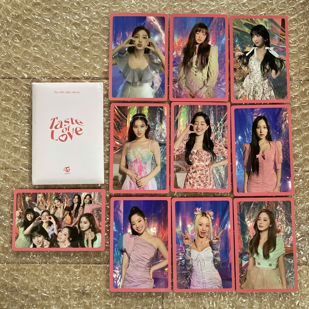 Waste(twice)(ウェストトゥワイス)のTWICE 特典トレカ　10枚　  taste of love  ① エンタメ/ホビーのCD(K-POP/アジア)の商品写真