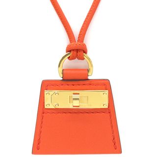 エルメス(Hermes)のエルメス HERMES ネックレス モンプティ ケリーPM  ヴォースイフト ローズテキサス ゴールド金具 新品 未使用 ケリーモチーフ   【箱】【中古】(ネックレス)