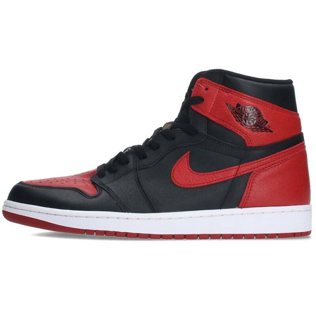 NIKE(ナイキ)のナイキ  AIR JORDAN 1 RETRO HIGH OG BANNED 555088-001 エアジョーダン1レトロハイオージーバンドスニーカー メンズ 30cm メンズの靴/シューズ(スニーカー)の商品写真