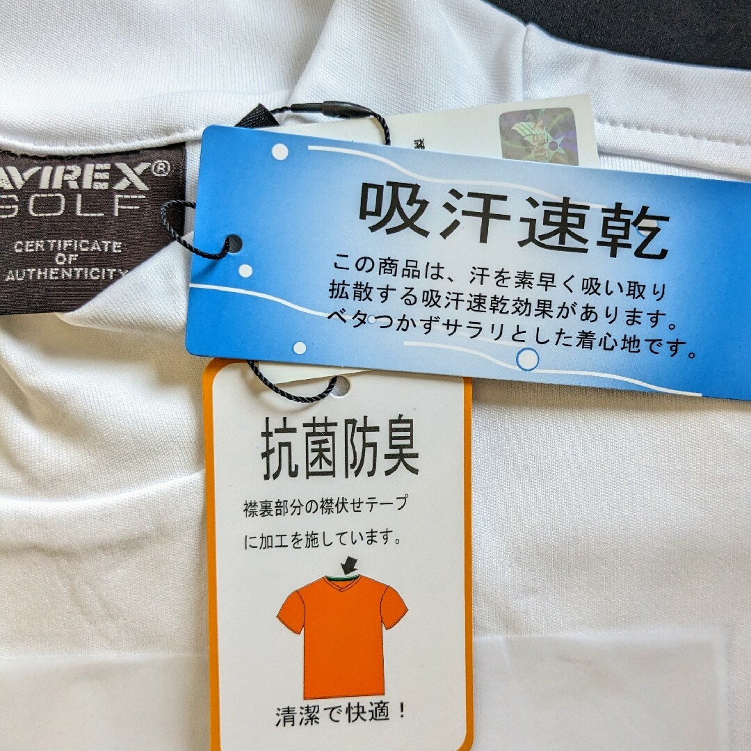 AVIREX(アヴィレックス)の【アヴィレックス】Lサイズ　定価9,900円　モックネックシャツ スポーツ/アウトドアのゴルフ(ウエア)の商品写真