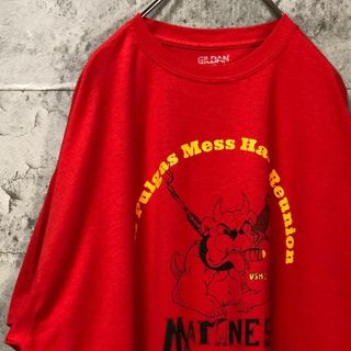 MARINES ブルドック 筋肉 アメリカ輸入 キャラ Tシャツ(Tシャツ/カットソー(半袖/袖なし))