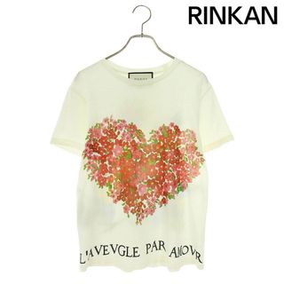 グッチ(Gucci)のグッチ  422731 X5L93 フラワーハートプリントTシャツ レディース XXS(Tシャツ(半袖/袖なし))