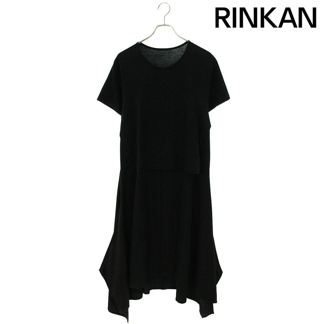 グランドワイ GroundY  LONG SHIRT DOCKING DRESS ロングシャツドッキングカットソーワンピース レディース 1 レディースのワンピース(ロングワンピース/マキシワンピース)の商品写真