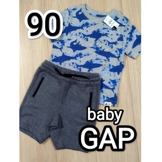 ベビーギャップ(babyGAP)の新品　baby  GAP  Tシャツ  パンツ  90  上下セット(Tシャツ/カットソー)