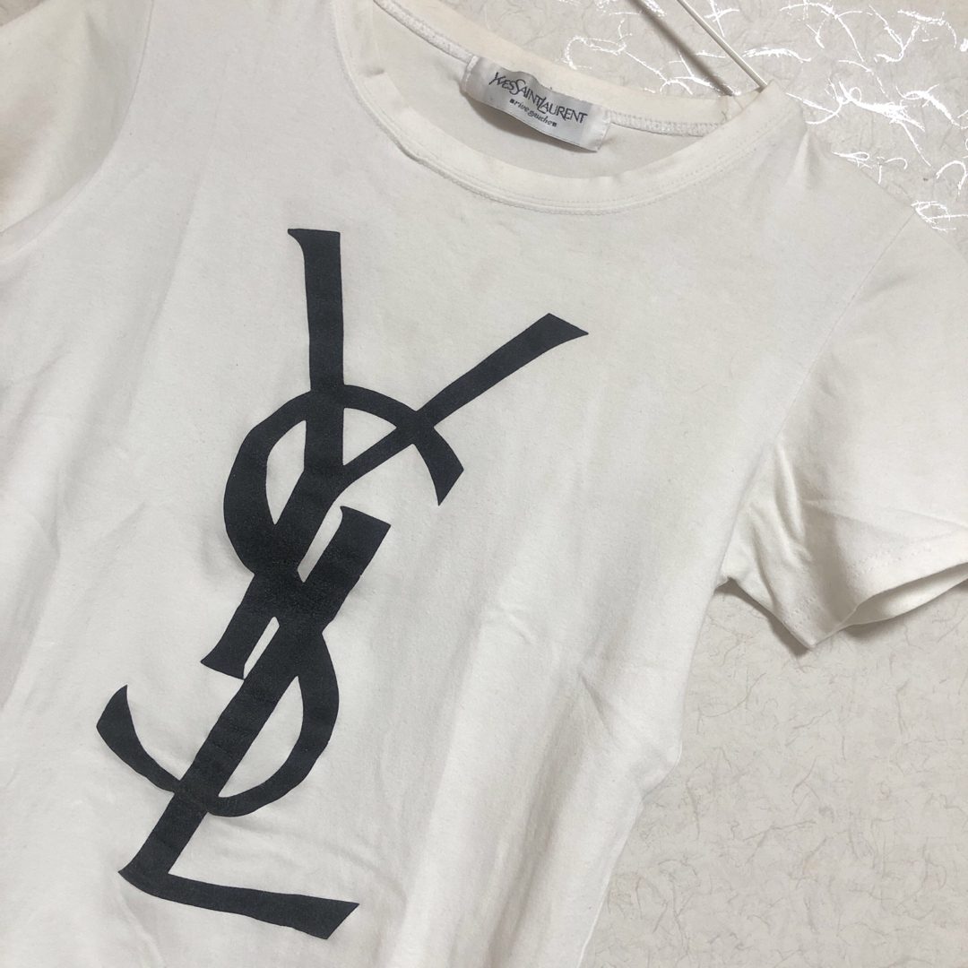 Yves Saint Laurent(イヴサンローラン)のYves Saint Laurent ロゴプリント Tシャツ レディースのトップス(Tシャツ(半袖/袖なし))の商品写真