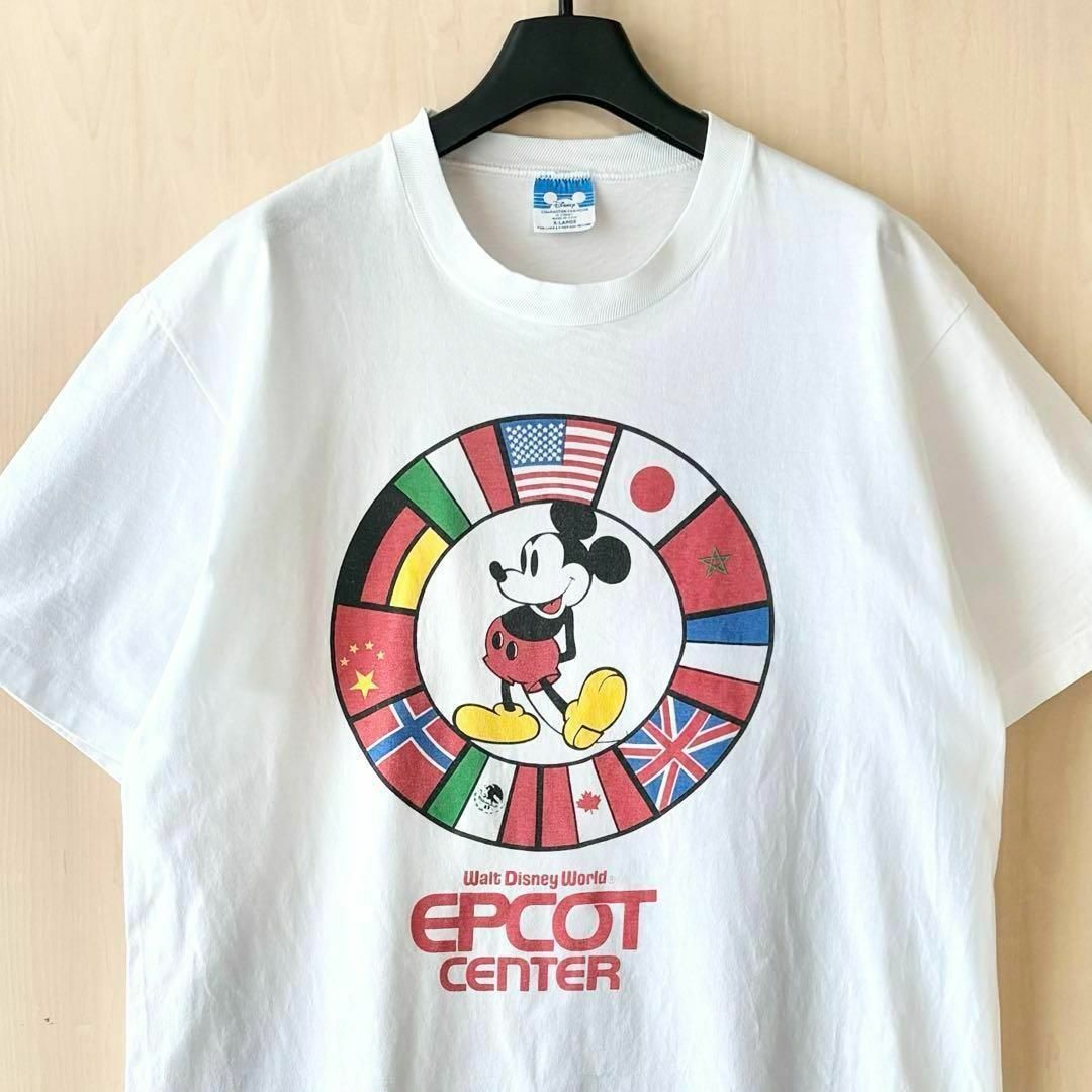 Disney(ディズニー)の80s USA製古着　ヴィンテージ　ディズニー　ミッキーマウス　キャラTシャツ メンズのトップス(Tシャツ/カットソー(半袖/袖なし))の商品写真