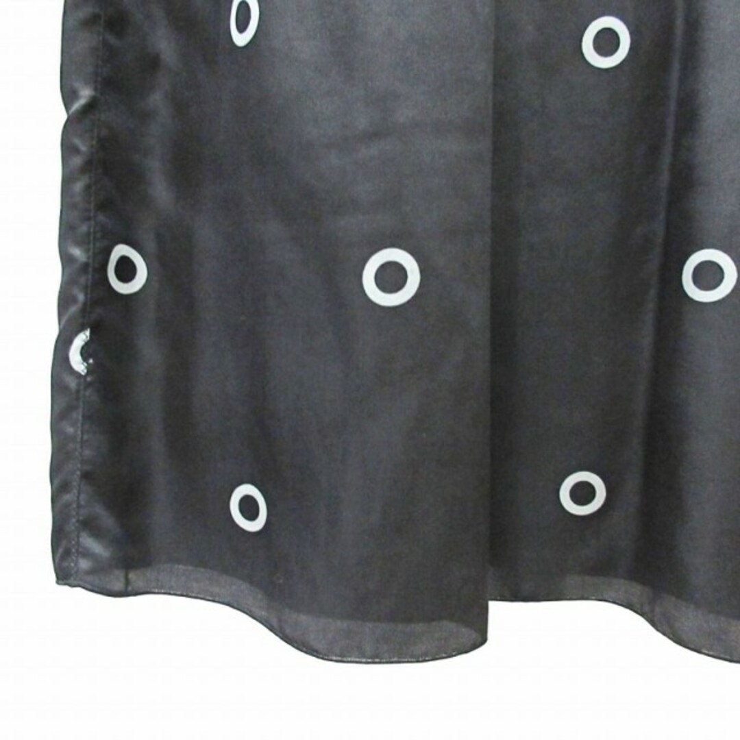 LOUIS VUITTON(ルイヴィトン)のルイヴィトン フレアスカート 膝丈 O柄 ロゴ柄 シルク混 シルク裏地 黒 34 レディースのスカート(ひざ丈スカート)の商品写真