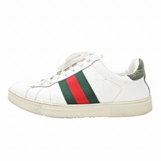 グッチ GUCCI エース シェリーライン スニーカー 125375 白 40