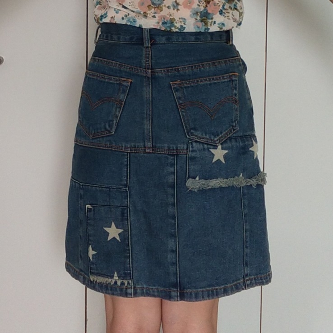 デニムスカート レディースのスカート(ミニスカート)の商品写真