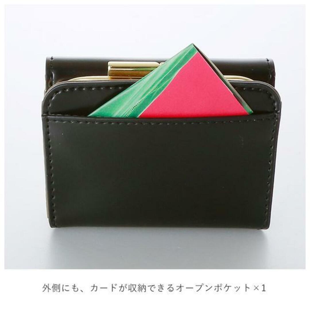 レガートラルゴ シャイニーフェイクレザー がま口三ツ折りサイフ LJ-E1103 レディースのファッション小物(財布)の商品写真