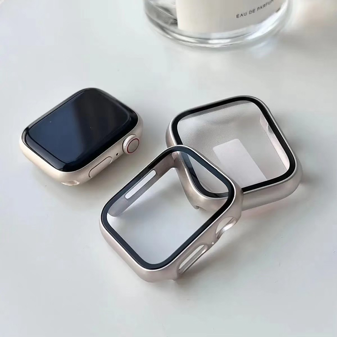 AppleWatch カバー アップルウォッチケース44㎜ スターライトシルバー スマホ/家電/カメラのスマホアクセサリー(iPhoneケース)の商品写真