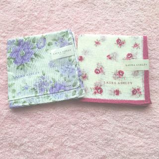 ローラアシュレイ(LAURA ASHLEY)のローラアシュレイ　ハンカチ　花柄　2枚(ハンカチ)