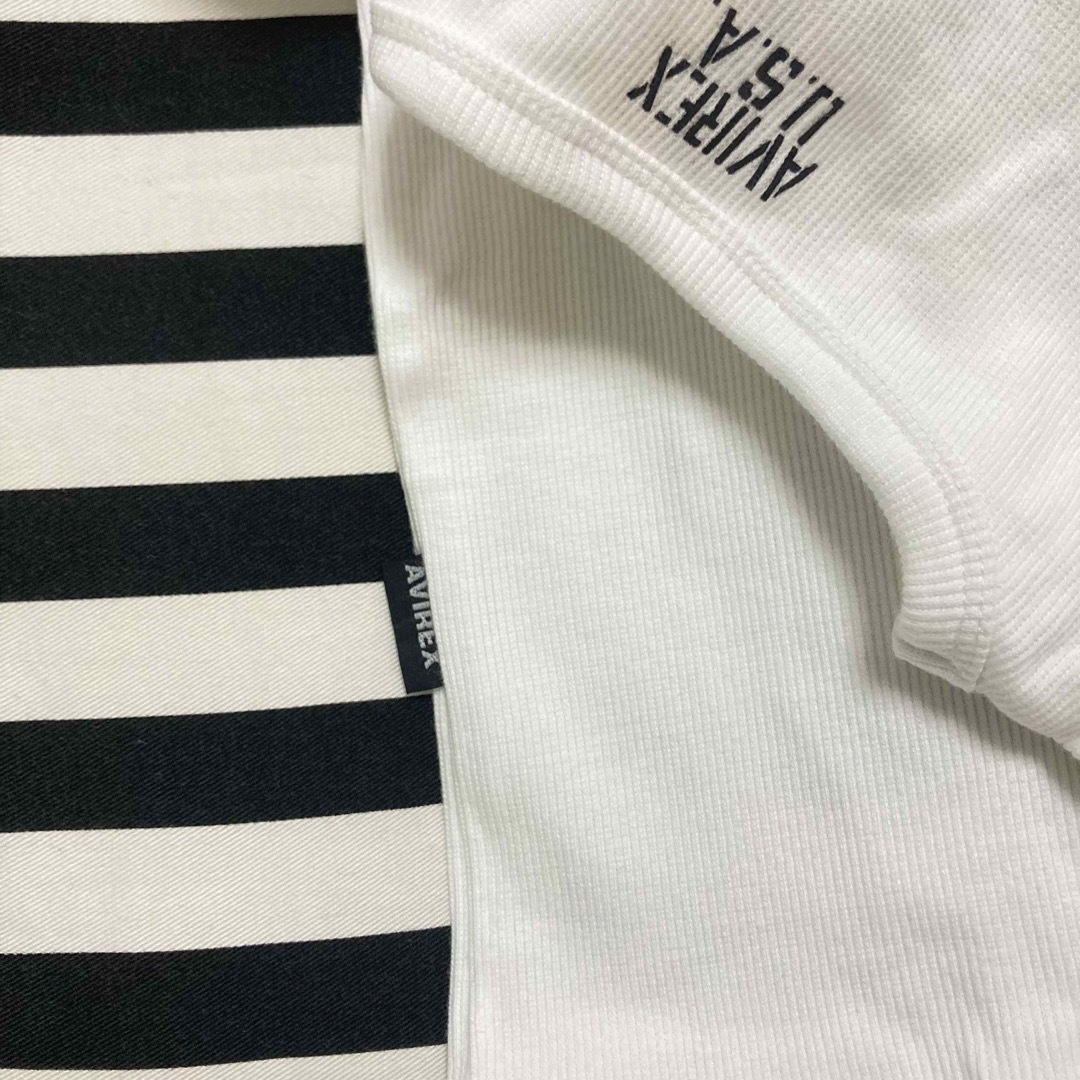 AVIREX(アヴィレックス)のアヴィレックス　リブTシャツ メンズのトップス(Tシャツ/カットソー(半袖/袖なし))の商品写真