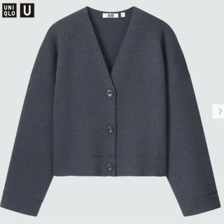 ユニクロ(UNIQLO)のユニクロU　ユニクロ　Mサイズ　U メリノブレンドショートカーディガン(カーディガン)