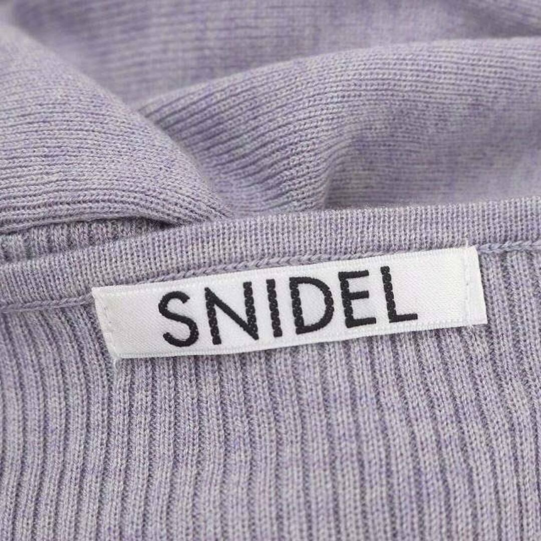 SNIDEL(スナイデル)のスナイデル 20AW ニットレイヤードワンピース ロング 長袖 F ラベンダー レディースのワンピース(ロングワンピース/マキシワンピース)の商品写真